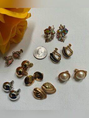 Assorted Women’s Clip-On Earrings - Multi-Color
